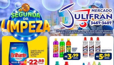 Veja as OFERTAS da Segunda da Limpeza no Mercado Julifran em Fátima do Sul