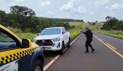 Motorista é preso com caminhonete roubada em cidade de MS