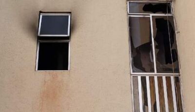 Mãe pula de janela de apartamento em chamas com filhos para escapar de fogo em MS