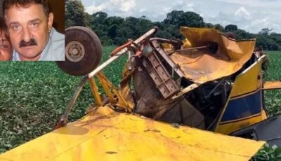Piloto douradense é identificado e causas de acidente com avião agrícola ainda são desconhecidas