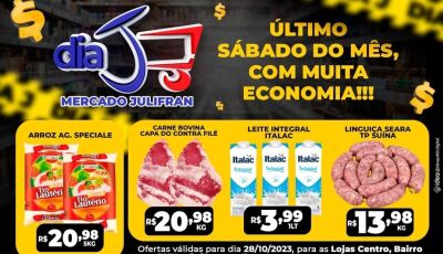 Confira as OFERTAS do Dia "J" deste sábado no Mercado Julifran em Culturama e Fátima do Sul
