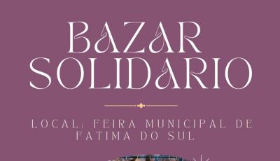 Com roupas novas e seminovas, Bazar Solidário vai tá na Feira deste domingo em Fátima do Sul