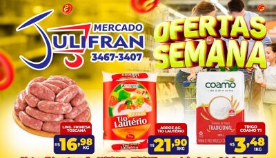 Confira as OFERTAS DA SEMANA que vão até sábado no Mercado Julifran em Fátima do Sul