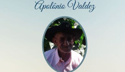 Glória de Dourados de luto, morre Apolônio Valdez, informa a Pax Oliveira