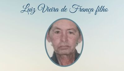 Pax Oliveira informa o falecimento de Luiz Vieira, luto em Glória de Dourados