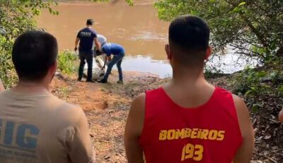 Corpo encontrado: Bombeiros localizam corpo de homem que desapareceu em rio