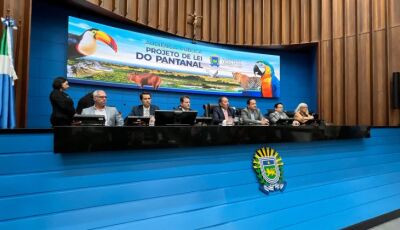 Após entrega da proposta, audiência pública na Alems discute 1ª Lei do Pantanal