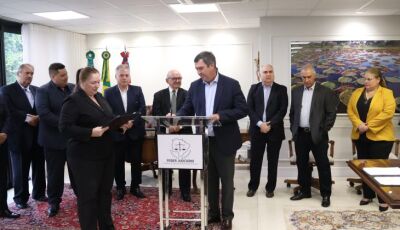 Governo participa de assinatura do contrato para a construção do novo prédio da Comarca de Maracaju