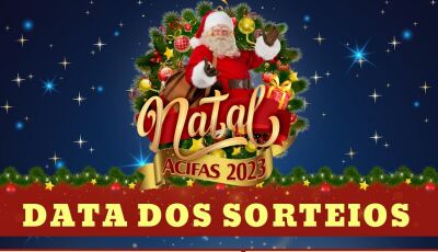 ACIFAS divulga as datas dos sorteios da campanha de Natal que envolve Jateí, Vicentina e Fátima