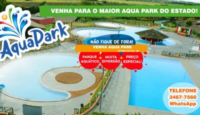 Bora pro Aqua Park: Aberto neste sábado e domingo; veja como reservar em Fátima do Sul