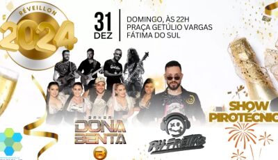 Fátima do Sul terá Banda, Dj e Show Pirotécnico no Réveillon 2024; VEJA PROGRAMAÇÃO