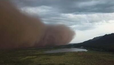Tempestade de areia gigante encobre Pantanal sul-mato-grossense; ASSISTA O VÍDEO