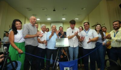 Governo entrega obra de saneamento básico e firma compromisso para instalar Bombeiros em Itaquiraí

