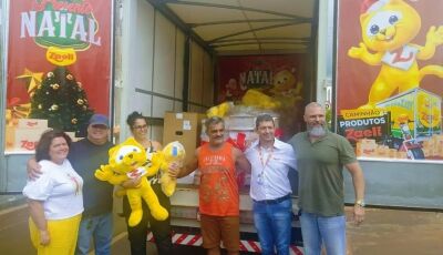 Único em MS, cliente Jorge Mercado ganha caminhão de prêmios ZAELI e 01 Scooter em Fátima do Sul