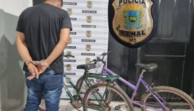 Deu ruim: homem vai preso após furtar bicicletas ao lado de delegacia 