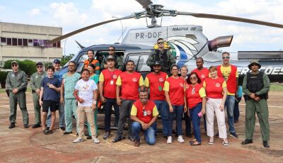Com uso de helicóptero, HRMS e Sejusp auxiliam treinamento de hospital da Capital