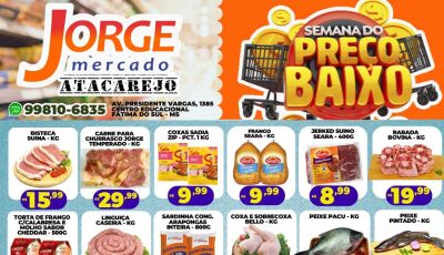 COMEÇOU a semana dos preços baixos, sorteios de cesta e muito mais no Jorge Mercado; veja as OFERTAS