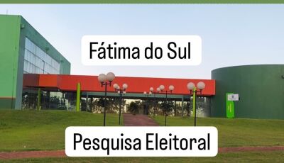 Confira a 1ª Pesquisa que mostra os números para vereadores e para prefeito em Fátima do Sul