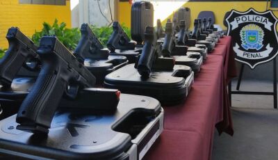 Novas pistolas Glock reforçam segurança pública e ação da Polícia Penal em Mato Grosso do Sul