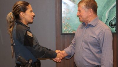 Parceira com segurança: Prefeito de Jateí recebe nova comandante da Polícia Militar da região