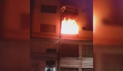 Briga de casal termina com incêndio em apartamento e deixa 5 feridos