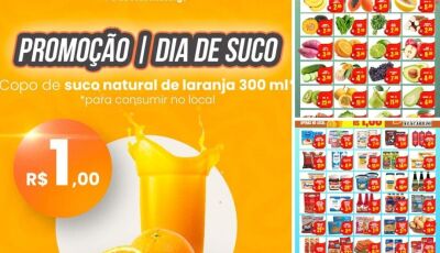 Com copo de SUCO a R$ 1 real; confira as OFERTAS desta quarta e quinta VERDE no Jorge Mercado