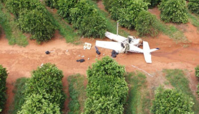 Avião que saiu da fronteira de MS com Paraguai com cocaína é interceptado pela FAB