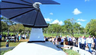 Flor Solar: Governo inaugura mini usina fotovoltaica dentro do Parque das Nações Indígenas
