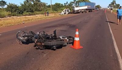 TRAGÉDIA: Motociclista foi arremessado, capacete soltou e pé foi decepado em acidente