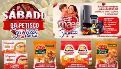 Confira as ofertas do SÁBADO do PETISCO no Mercado Julifran em Fátima do Sul