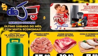 Confira as OFERTAS do Dia 'J' deste sábado com tudo abaixo do preço no Mercado Julifran