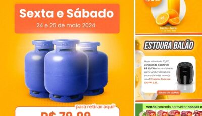 Com gás a R$ 79,99, sorteios e muitas OFERTAS nesta sexta-feira no Jorge Mercado em Fátima do Sul