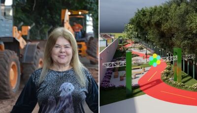 Prefeita Ilda Machado dá início as obras de revitalização do Horto Florestal em Fátima do Sul