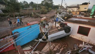 Culturamense registra a devastação de Lageado durante entrega de 21 toneladas de donativos