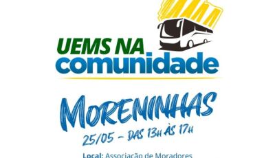 Programa UEMS na Comunidade acontecerá sábado no bairro Moreninha II