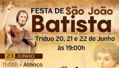 Comunidade de Novo Planalto convida a todos para a Festa de São João Batista, veja programação