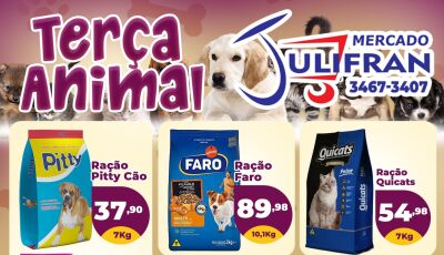 Aproveite as OFERTAS da Terça animal e faça o seu pet feliz economizando no Mercado Julifran