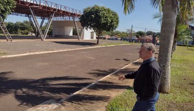 Parque de eventos de Jateí começa ser preparado para a Festa da Fogueira