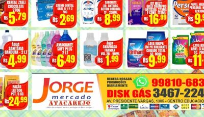 SEGUNDOUUU no Jorge Mercado, confira as OFERTAS desta segunda e terça-feira em Fátima do Sul