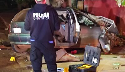  Grave acidente deixa dois mortos e três feridos em colisão entre Corsa e Ônibus em Fátima do Sul 