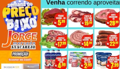 Tem CARRO 0Km de prêmio no Jorge Mercado, veja as OFERTAS desta quarta e quinta em Fátima do Sul