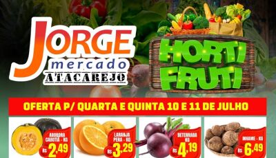 Com leva MAIS pague MENOS, veja as OFERTAS desta quarta e quinta do Jorge Mercado em Fátima do Sul