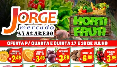 Confira as OFERTAS desta quarta e quinta do Jorge Mercado Atacarejo em Fátima do Sul
