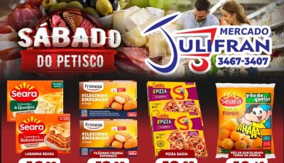 Confira as OFERTAS do SÁBADO do PETISCO e da SEMANA no Mercado Julifran em Fátima do Sul