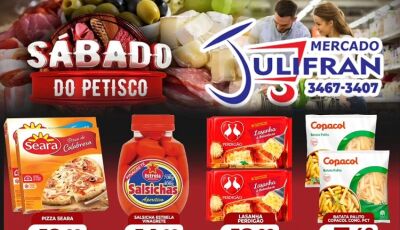 Confira as OFERTAS do SÁBADO do PETISCO e da SEMANA no Mercado Julifran em Fátima do Sul