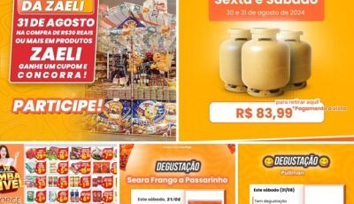 É HOJE: Degustações, sorteio de 01 SCOOTER, gás a R$ 83,99 e muitas OFERTAS no Jorge Mercado