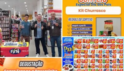 HOJE tem SORTEIO, degustação e muitas OFERTAS do Dia dos Pais no Jorge Mercado Atacarejo; CONFIRA