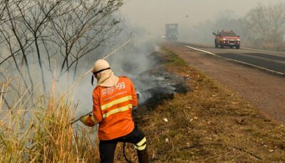 Fogo e fumaça se intensificam no Pantanal e combate aos incêndios em MS continua a ter reforços