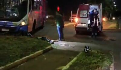 Motociclista na contramão colide com Ônibus e morre em acidente fatal em Dourados 