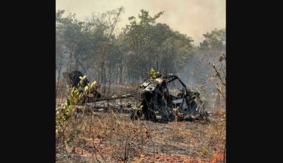 Avião cai e 02 mortes são confirmadas próximo a Usina de Cana de Açúcar em MS